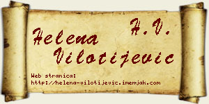 Helena Vilotijević vizit kartica